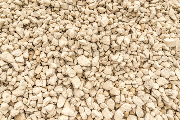Crushed gravel as background or texture ,Background of granite gravel