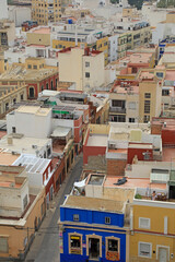almería vista aérea barrio la chanca 4M0A5425-as21 - obrazy, fototapety, plakaty