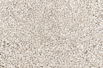 Fine white gravel texture for background