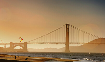 Golden Gate bridge in San Francisco 
