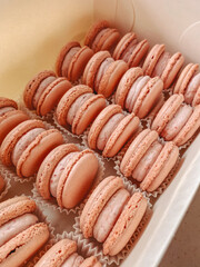 macaroons on a wooden table