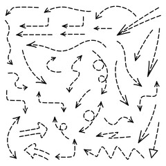 Arrows collection set. Vector black simple elements 