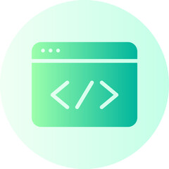 coding gradient icon