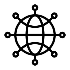 networking line icon