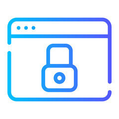 ssl certificate gradient icon