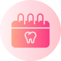 Appointment gradient icon