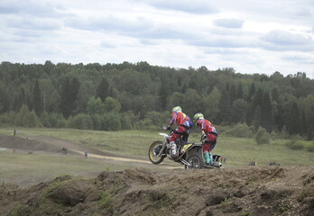 motocross rider on a motorcycle