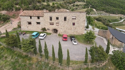 Private enduro motorcycle circuit, in the middle of the mountains and nature.