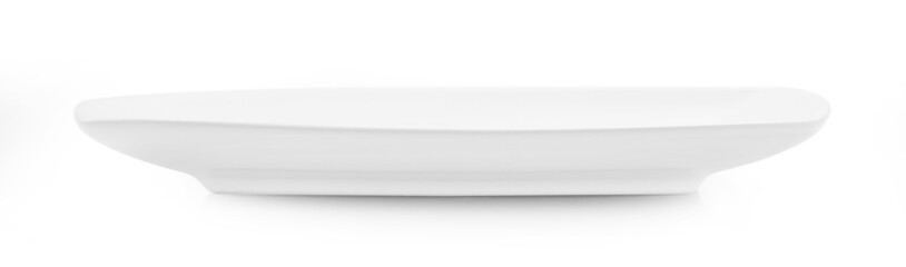 Obraz premium white plate isolated on white background