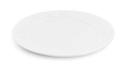 empty plate isolated on white background