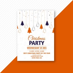 creative christmas flyer template card design