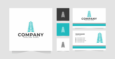 Apartment logo design inspiration and business card