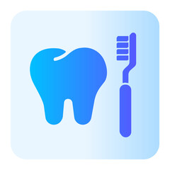 Broken Tooth gradient icon