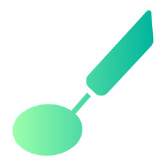 dental magnifying glass gradient icon