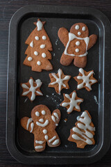 Home made delicious Christmas gingerbread man