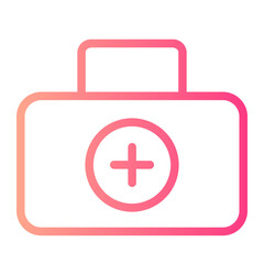 First Aid Bag gradient icon