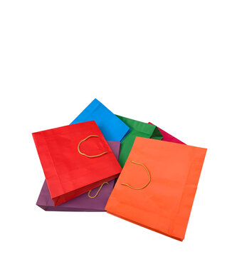 Close up Colorful shopping bag