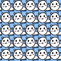 Obraz premium seamless pattern of cute cat cartoon