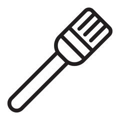 basting brush line icon