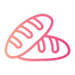 bread gradient icon