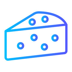cheese gradient icon