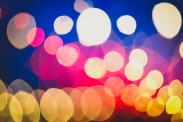 Colorful abstract, defocused lights - bokeh effect