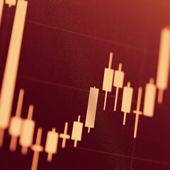 Business graph background: Analysis business accounting on info sheets. Businessman hand working on analyzing investment charts for Gold market, Forex market and Crude oil trading market.	
