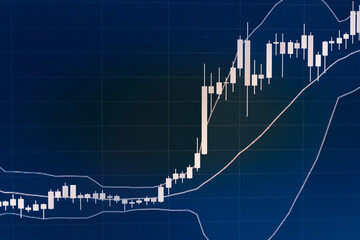 Business graph background: Analysis business accounting on info sheets. Businessman hand working on analyzing investment charts for Gold market, Forex market and Crude oil trading market.	

