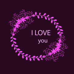 background with flowers.