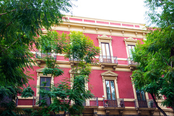Fototapeta premium Street view of Catania city, Italy