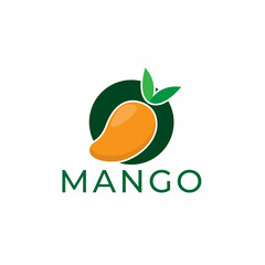 Mango vector logo. mango icon in flat style.