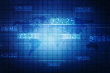 Business Growth graph on technology background, Futuristic raise arrow chart digital transformation abstract technology background. Big data and business growth currency stock and investment economy