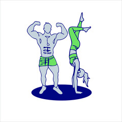 Body Fitness Vector Design