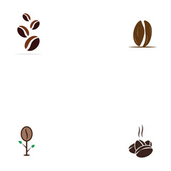 coffee bean icon vector