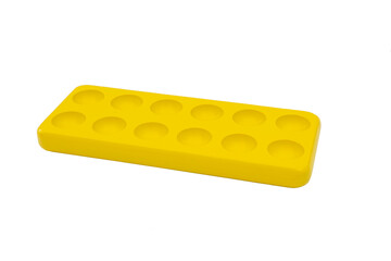 yellow wooden egg cup