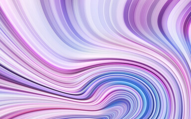 Swirling abstract blue pink lines