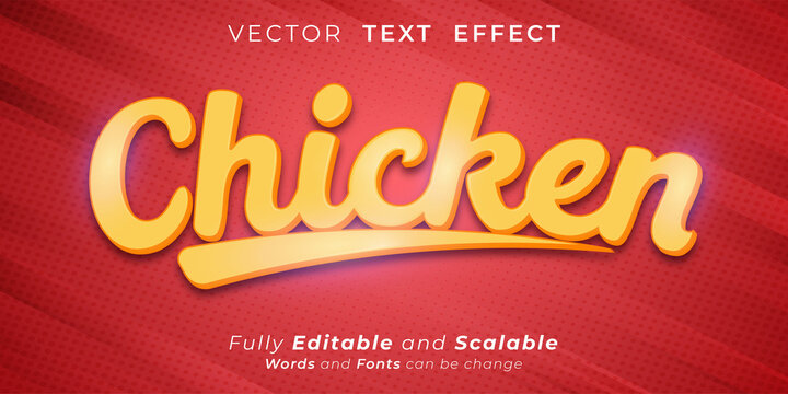 Creative Text effect, Editable three dimension text style