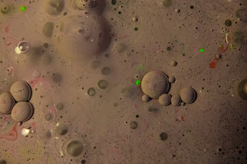 close up of paint in oil