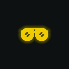 Accessory yellow glowing neon icon