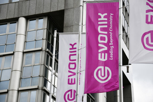 Essen, North Rhine-Westphalia, Germany - September 10, 2021: Evonik headquarters in Essen - Evonik Industries AG one of the largest speciality chemicals companies in the world