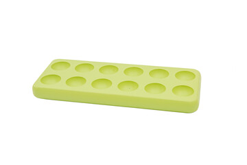 green wooden egg cup