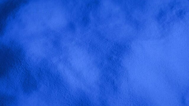 Fine Blue Powder Generic Material Rotating Slowly