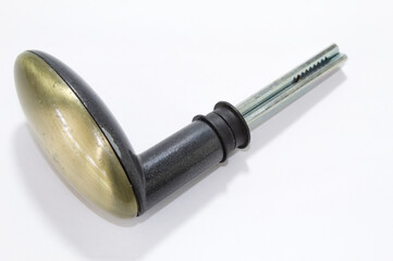 Old metal handle used on doors