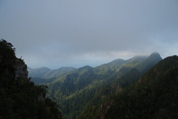 マレーシア　ランカウイ島のマチンチャン山