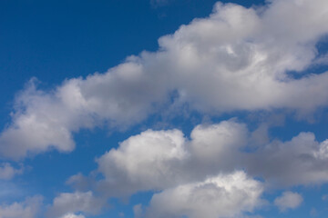 Naklejka na ściany i meble majestic clouds and blue sky