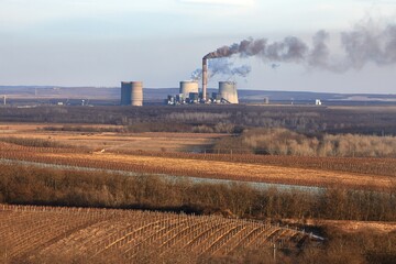 Fototapeta premium Power Plant Smoke