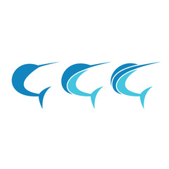 abstract dolphin vector icon