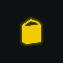 Big Book yellow glowing neon icon