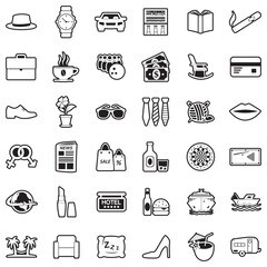 Adult Icons. Line With Fill Design. Vector Illustration.