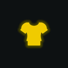 Blouse yellow glowing neon icon